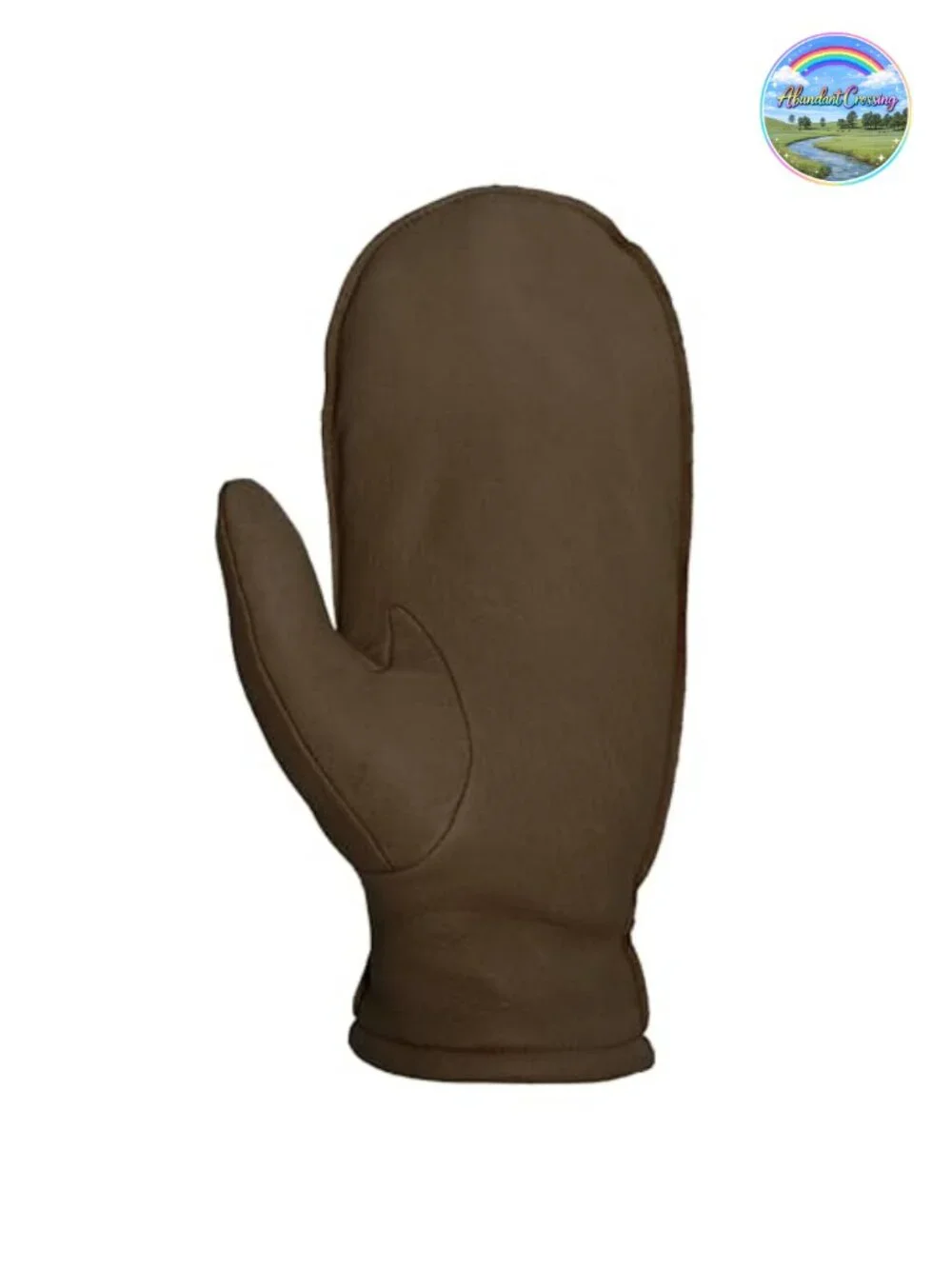 Leather Trimmed Glittens Mittens with Finger Liners Ski Winter